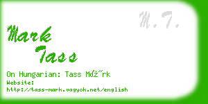 mark tass business card